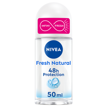 Image de Déodorant pour femme fresh natural 0% aluminium NIVEA, bille de