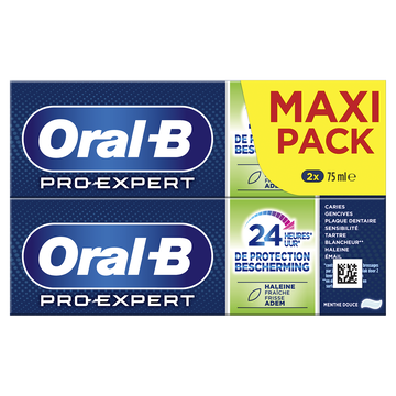 Oral B Dentifrice Pro Expert Haleine Fraîche Oral B 2x75ml