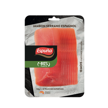 Espuna Jambon Serrano Espagnol Espuña, X10 Soit 120g