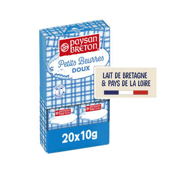 Image de Beurre doux 80%mg PAYSAN BRETON 20x10g soit