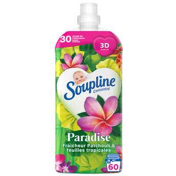 Image de Assouplissant concentré 3D Fraîcheur parfumée paradise SOUPLINE