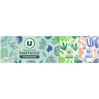 Image de U
Mouchoirs 4 plis fantaisies étuis
