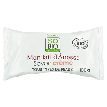 Image de Savon crème lait d'ânesse bio SO BIO'ETIC