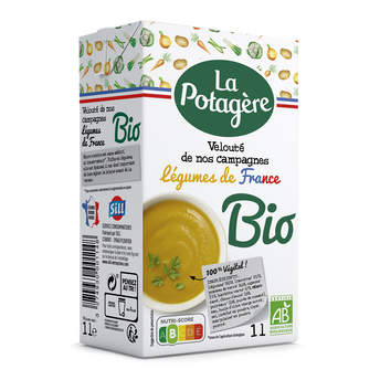 Image de Velouté de légumes de nos campagnes bio LA POTAGÈRE, brique de 1