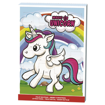 Image de Calendrier de l'avent chocolat licorne