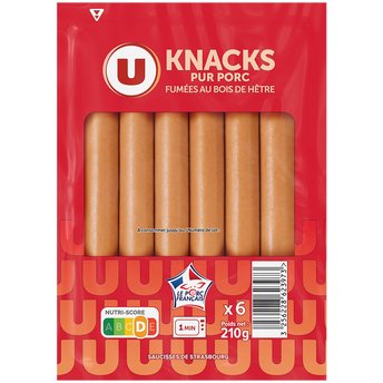 Image de U
Knacks Pur Porc - x6