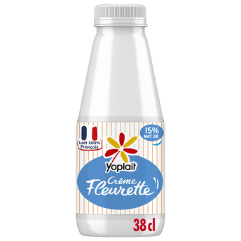 Image de Crème fraiche légère fluide 15% MG FLEURETTE YOPLAIT - brique