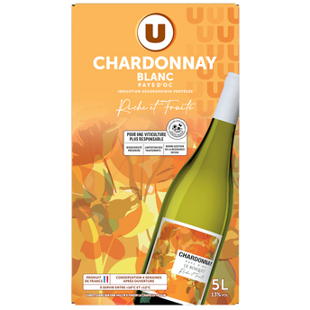 Image de U
Vin blanc IGP Pays d'Oc Chardonnay - Fontaine à vin