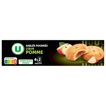 Image de U
Biscuits Sablés fourrés coeur pomme