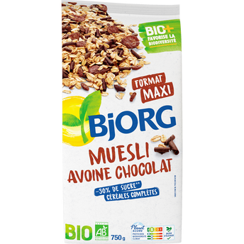 Image de Muesli avoine chocolat bio BJORG