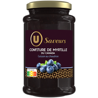 Image de U SAVEURS
Confiture de myrtille du Canada  pot de
