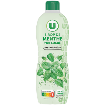 Image de U
Sirop de menthe bouteille de