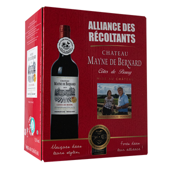 Image de Vin Rouge Côtes de bourg AOP rge Château Mayne Bernard - La fontaine àvin de
