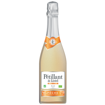 Image de Pétillant de LISTEL sans alcool aromatisé pêche bio