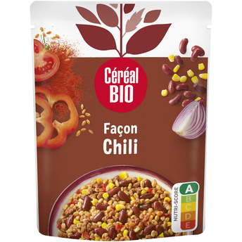 Image de Blé & Soja  haricots rouges façon Chili repas express CEREAL BIO