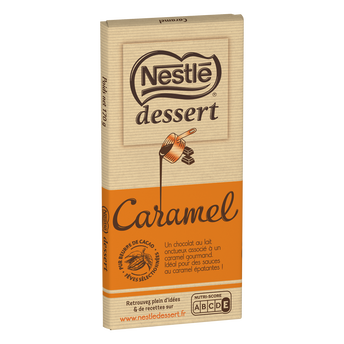 Image de Chocolat lait au caramel pâtissier NESTLE DESSERT - Tablette