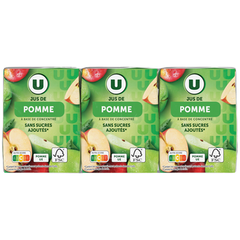 Image de U
Jus à base de concentré de pomme  6 briques de