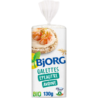 Image de Galettes Epeautre Son d'avoine BIO BJORG - Paquet de