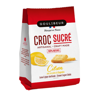 Image de Croc sucré sablés au citron & gingembre GOULIBEUR, x20