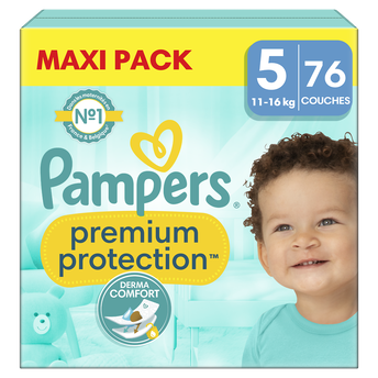 Image de Couches premium protection PAMPERS mega pack T5