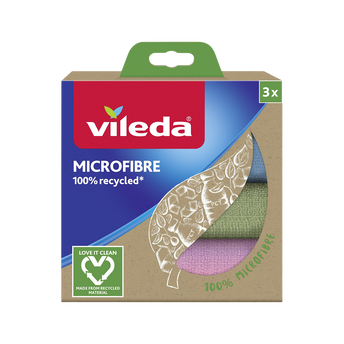Image de Lavette VILEDA en microfibre 100% recyclée