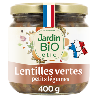 Image de Lentilles cuisinées aux petits légumes JARDIN BIO - Bocal