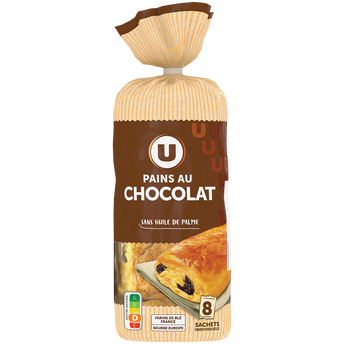 Image de U
Pains au chocolat sachet x8