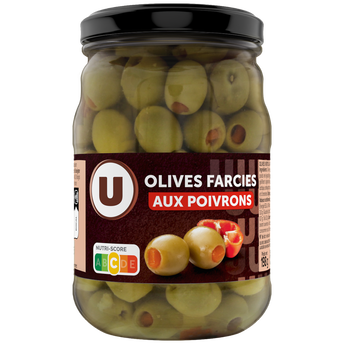 Image de U
Olives vertes farcies à la pate de poivrons