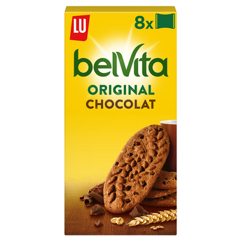 Image de Biscuits petit déjeuner chocolat et céréales Belvita LU