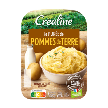 Créaline Purée De Pomme De Terre, Crealine, Barquette 2 X 200g