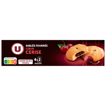 Image de U
Biscuits Sablés pur beurre coeur de cerise