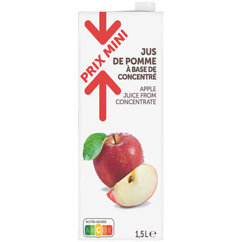 Image de Jus de pomme ABC PRIX MINI, brique 1,5