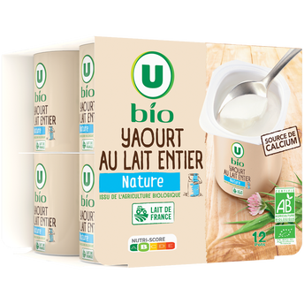 Image de U BIO
Yaourts nature 12 pots