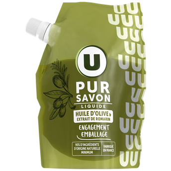 Image de U
Savon liquide olive romarin recharge