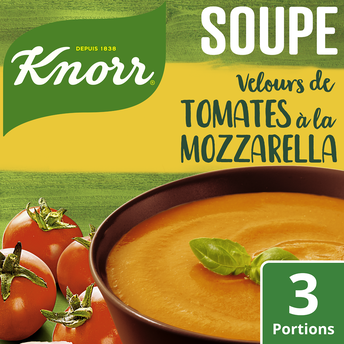 Image de Soupe Velours de Tomates Mozarrella déshydratée KNORR, sachet de