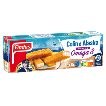 Image de Bâtonnets colin d'Alaska FINDUS, x15 soit