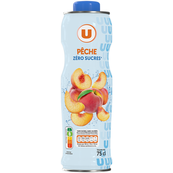 Image de U
Boisson concentré a la pêche aromatisée 0 sucres