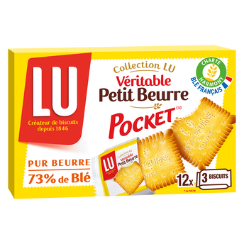 Image de Biscuits Véritable Petit Beurre Pocket LU, paquet de