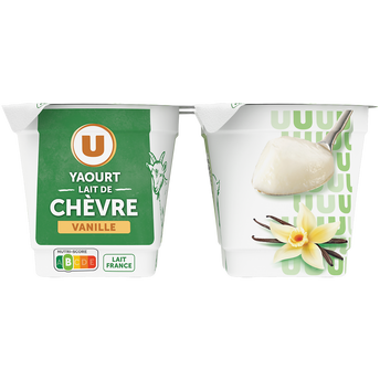 Image de U
Yaourt au lait de chèvre à la vanille