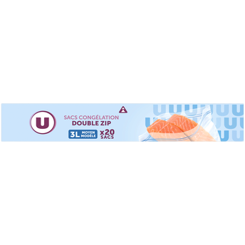 Image de U
Sacs congélation taille moyenne fermeture zip