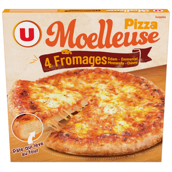 Image de U
Pizza surgeléé moelleuse 4 fromages