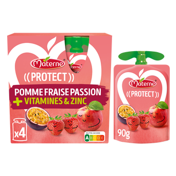 Image de Compotes Gourdes Protect Pomme Fraise