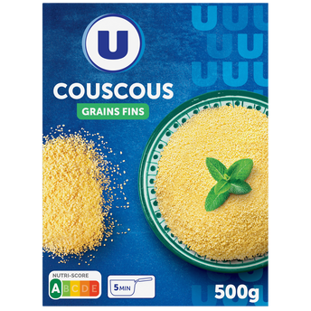 Image de U
Couscous grains fins étui de