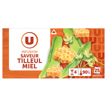 Image de U
Infusion tilleul miel U sachets x25