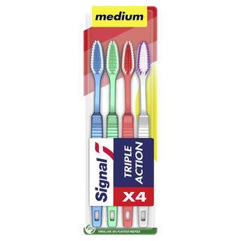 Image de Brosse à dents manuelle triple action medium SIGNAL