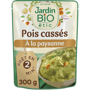 Image de Pois cassés paysanne bio JARDIN BIO sachet