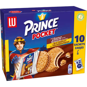 LU Biscuits Fourrés Chocolat Prince Pocket, 400g