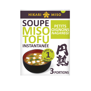Hikari Miso Soupe Instantanée Miso Tofu Oignons Naganegi Hikari Miso, 58g