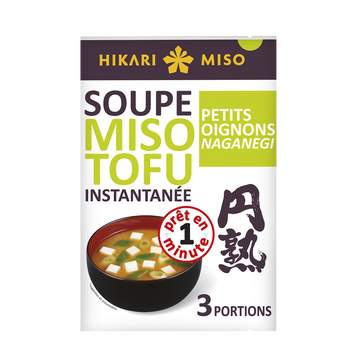 Hikari Miso Soupe Instantanée Miso Tofu Oignons Naganegi Hikari Miso, 58g