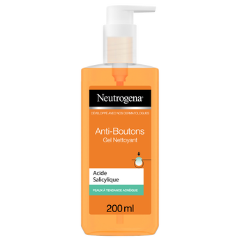 Image de Gel nettoyant spot proof visibly clear NEUTROGENA, flacon pompe de